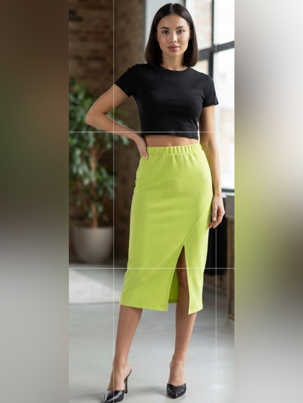 21 Saints Lime Green Women's Skirt
